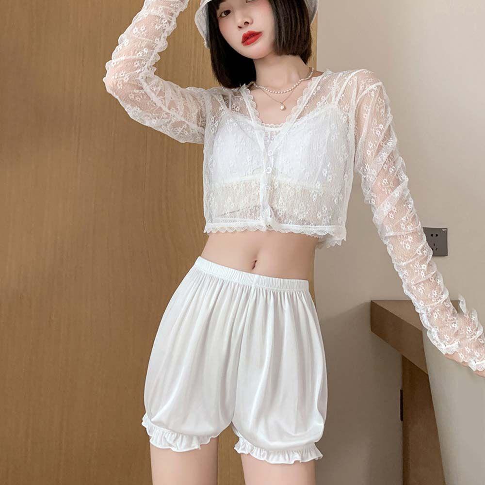 Quần Short Bảo Hộ Mỏng Dáng Rộng Thời Trang Mùa Hè Cho Nữ