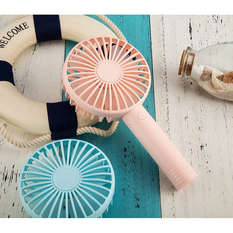 Quạt Mini Cầm Tay Sạc USB Có Chân Đế Để Bàn Gió Cực Mát | BigBuy360 - bigbuy360.vn