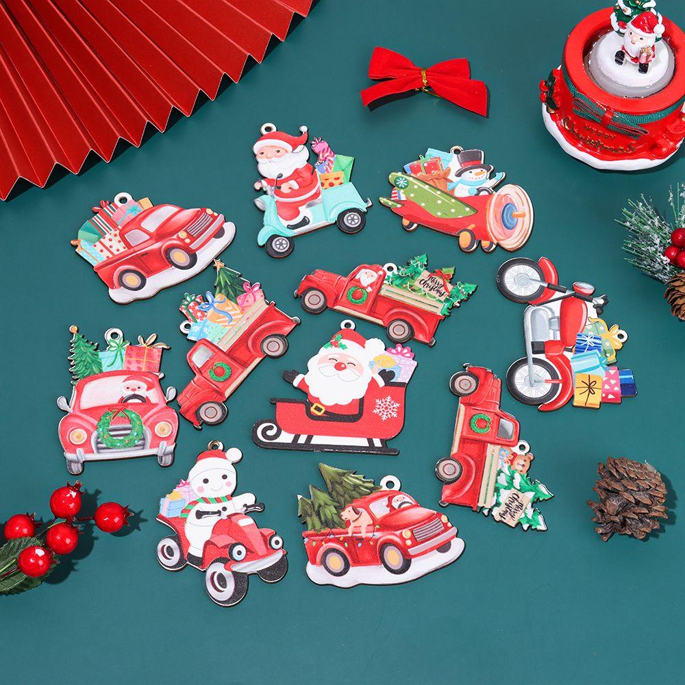 Phụ Kiện Treo Trang Trí Giáng Sinh Hình Bông Tuyết Bằng Gỗ