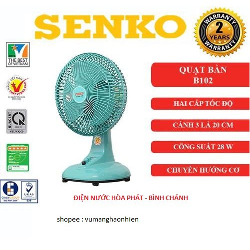 Quạt bàn mini Senko B102