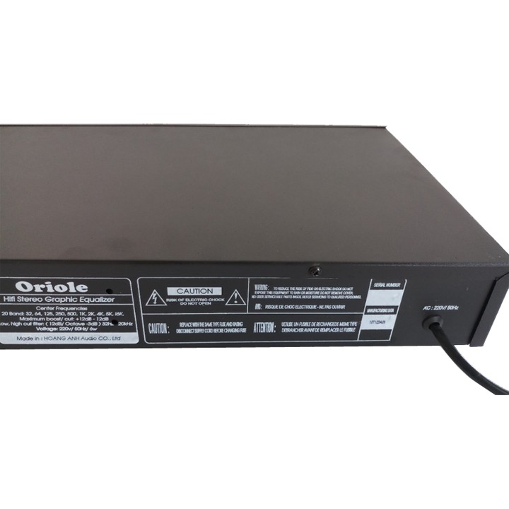 Lọc âm thanh karaoke oriole EQ9000 - equalizer oriole