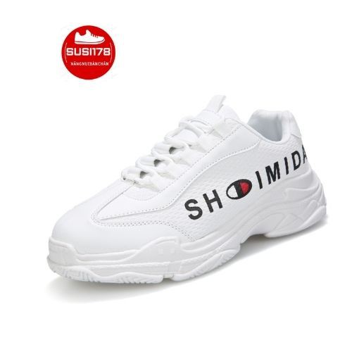 GiàyThể Thao   Nam  Giày Sneaker giữ nhiệt đi êm mềm lót thoáng khí mới nhất đế đúc mầu trắng 2020 hd51