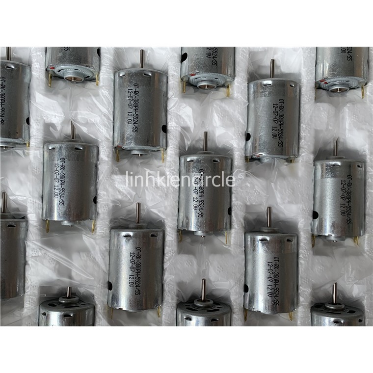 Motor 380 3V - 12V mã RK-380PH-5524 tốc độ cao 47500 RPM dùng pin mômen xoắn lớn chế khoan làm xe thuyền RC - LK0160