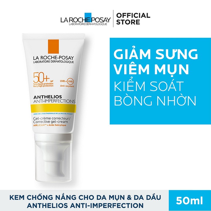 Bộ đôi Kem chống nắng La Roche-Posay Anthelios 50ml & Gel rửa mặt Moussant Purifiant 50ml | BigBuy360 - bigbuy360.vn