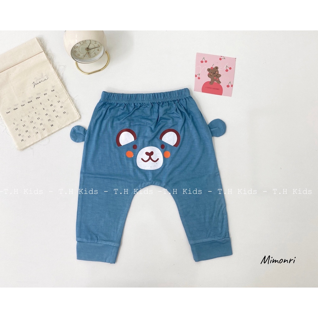 Quần dài thun lạnh mông thú cho bé trai/bé gái Kwoo