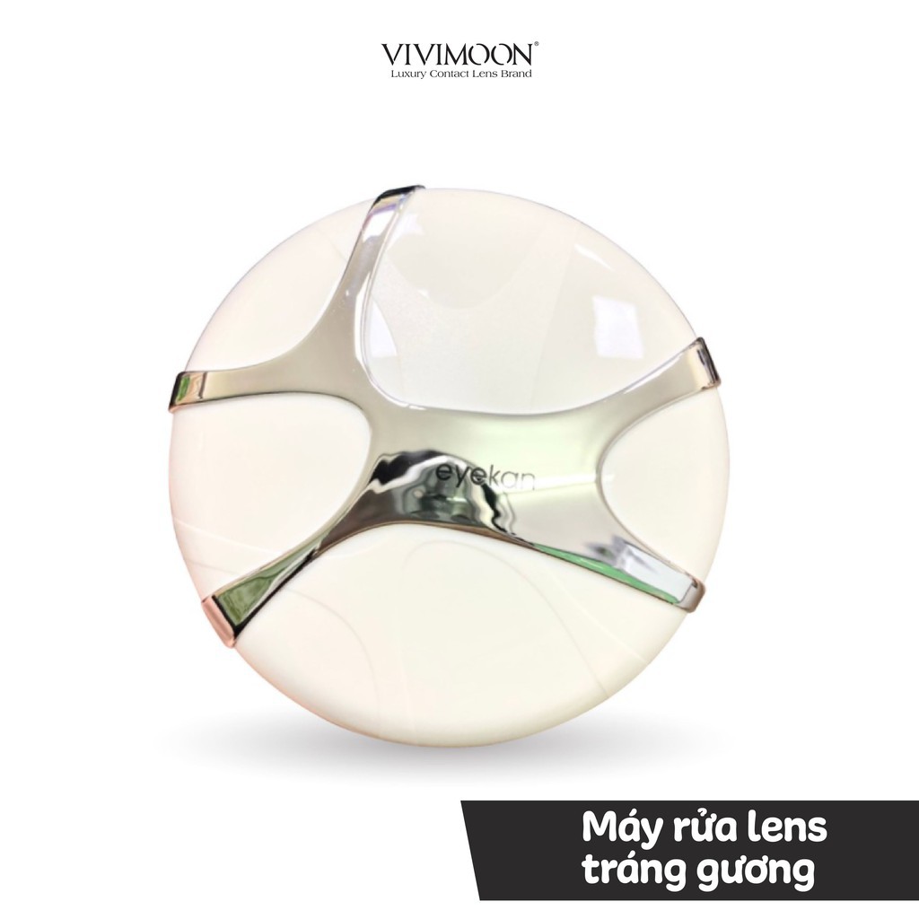 kính áp tròng cận Máy vệ sinh lens VIVIMON có gương chạy bằng pin