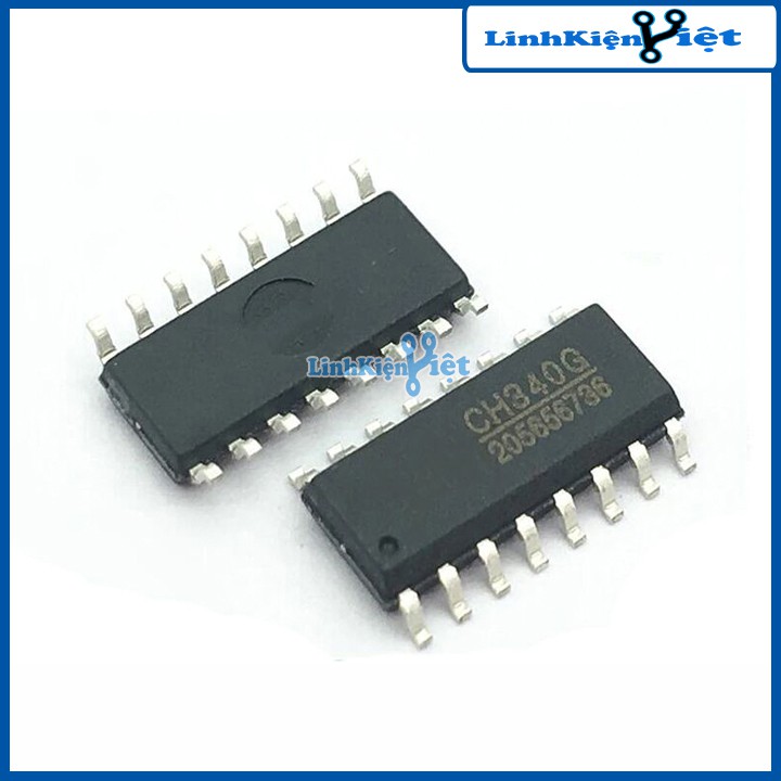 Ic chức năng CH340G chân dán SOP16 dùng trong mạch chuyển đổi tín hiệu
