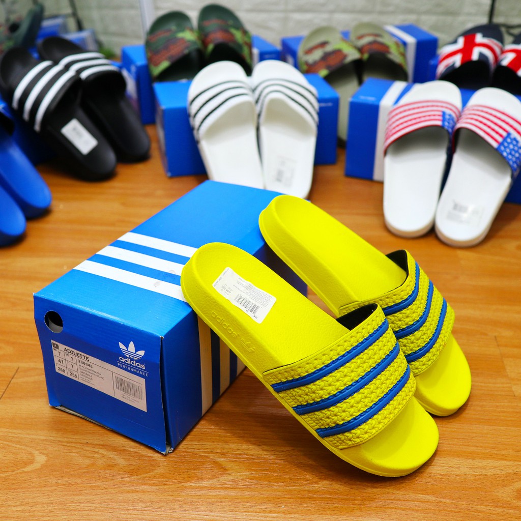 Giày Sandal Adidas Chính Hãng Phối Hình Cờ Anh Cá Tính