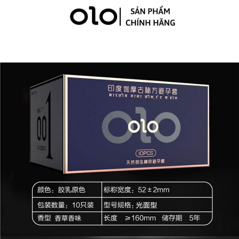 Bao cao su kéo dài thời gian siêu mỏng OLO 0.01 bcs hộp 10 chiếc _Nhi_Store3