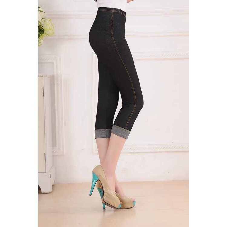 (HOT)  Quần Giả jean lửng Chất Đẹp Tôn Dáng . | BigBuy360 - bigbuy360.vn