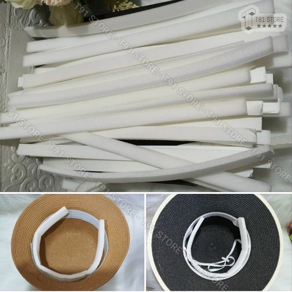 Dây mút xốp lót mũ khi bị rộng - Miếng dán nón bucket, nón vành điều chỉnh kích thước phù hợp khi đội nón