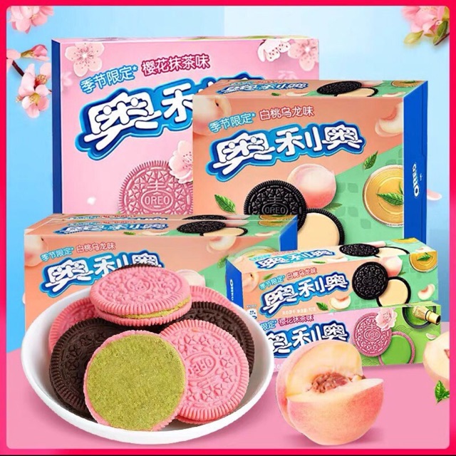 Bánh oreo hồng hoa anh đào
