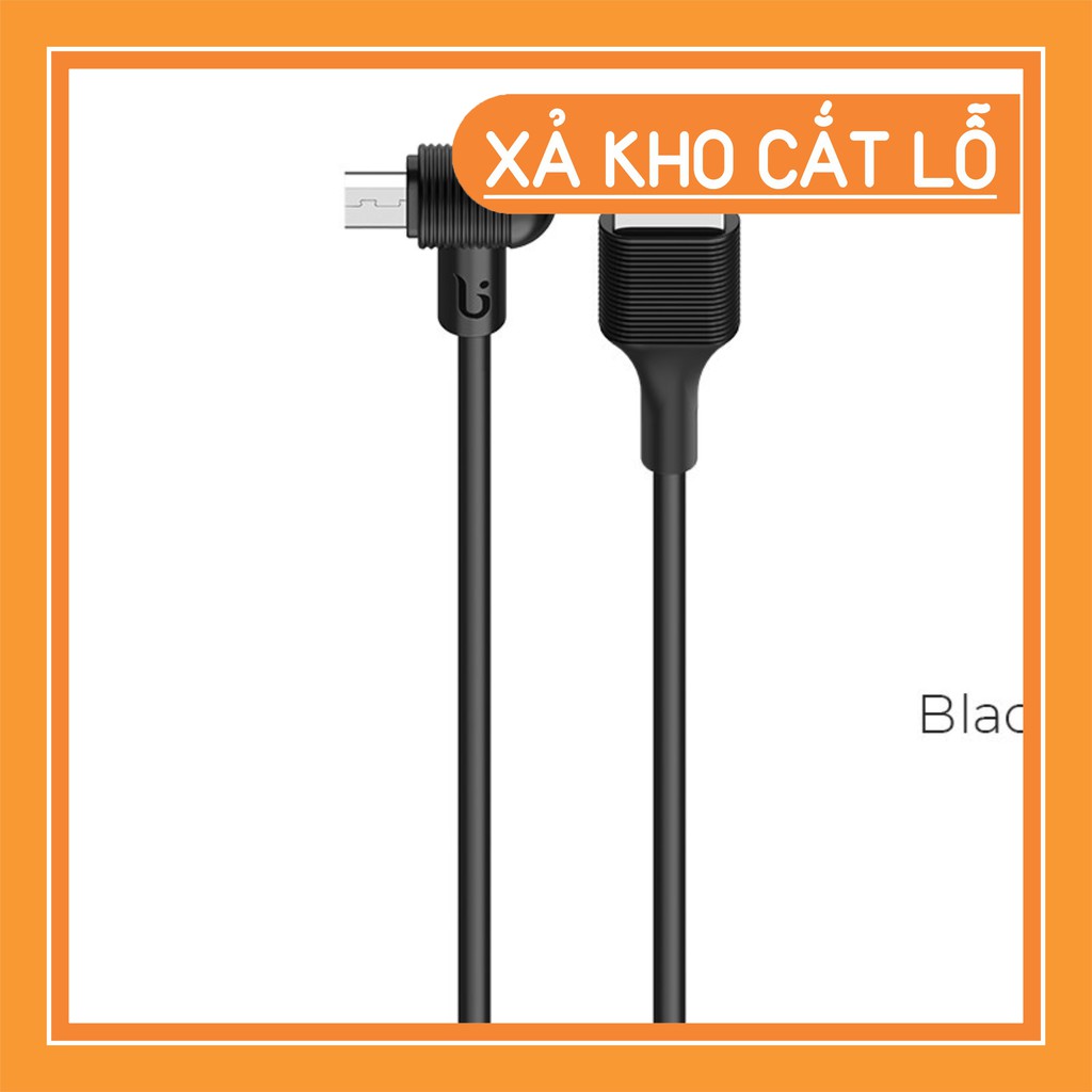 [1 đổi 1]  Cáp sạc Micro USB bẻ vuông góc 90 độ Borofone BX7 dài 1m