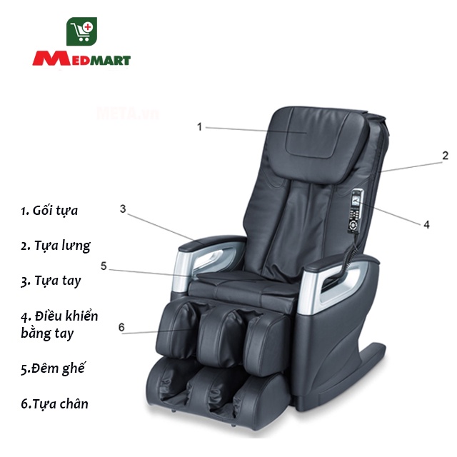 Ghế Massage Tự Động Toàn Đa Năng Beurer MC5000 [Nhập Khẩu Đức] Bảo Hành 24 Tháng - Medmart