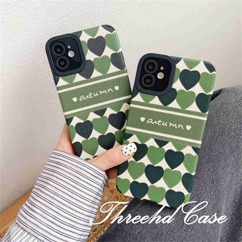 Ốp Điện Thoại Mềm Chống Rơi Họa Tiết Trái Tim Cho iPhone 13 12 11 Pro Max iPhone 7 8 Plus SE 2020 X XR Xs Max