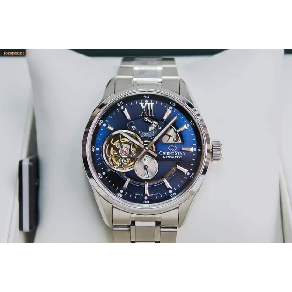 Đồng hồ nam Orient Star Skeleton SDK05002D0 -  Máy Automatic cơ - Kính Sapphire