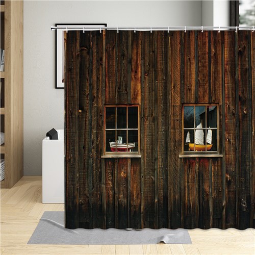 ✹Cửa sổ bằng gỗ cổ điển Hoa cửa chớp Cửa chớp nhà Màn hình phòng tắm Trang trí trang trí phòng tắm Rèm phòng tắm không t