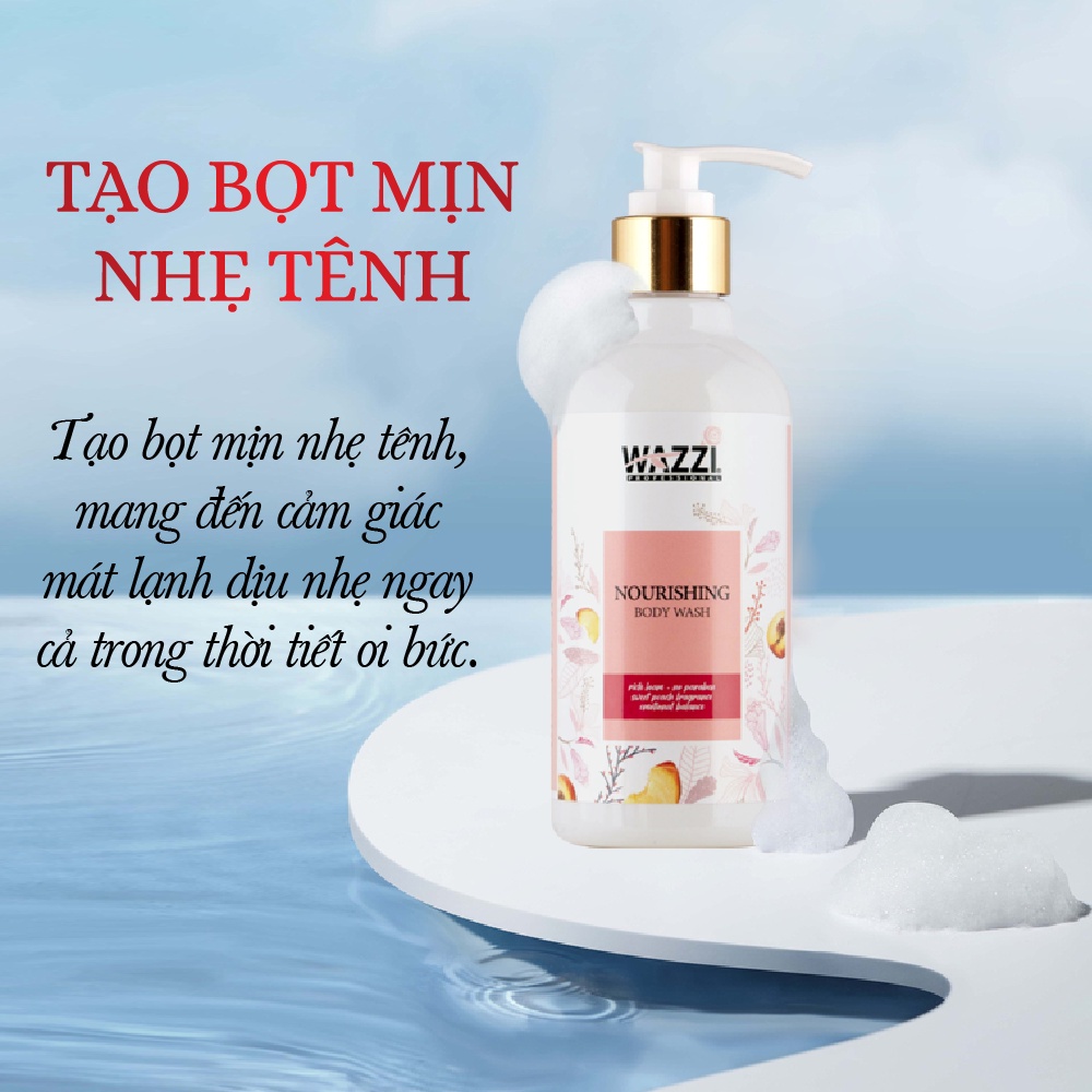 Sữa Tắm Dưỡng Thể Hương Đào Wazzi 250ml