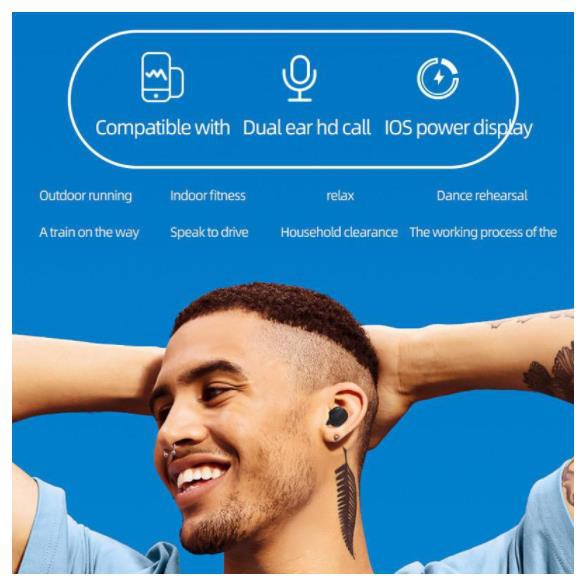 Tai Nghe Bluetooth 5.0 Không Dây A6S Airdots Tws