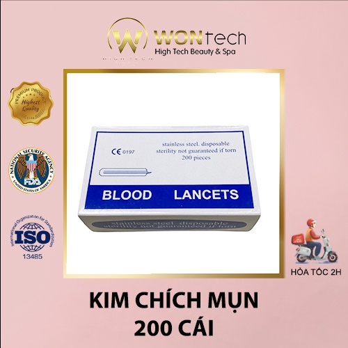 [WONTECH] Kim Chích Mụn Blood Lancets.