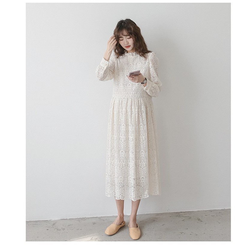 Váy Bầu Đầm Bầu Ren Cao Cấp A1944