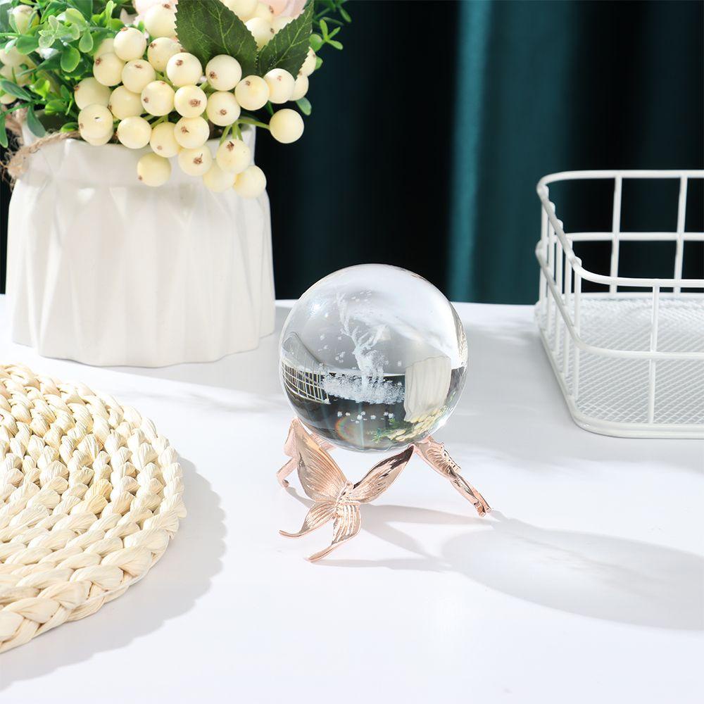 YOLA Giá Đỡ Trưng Bày Hình Cầu Họa Tiết Bươm Bướm Bằng Kim Loại Độc Đáo