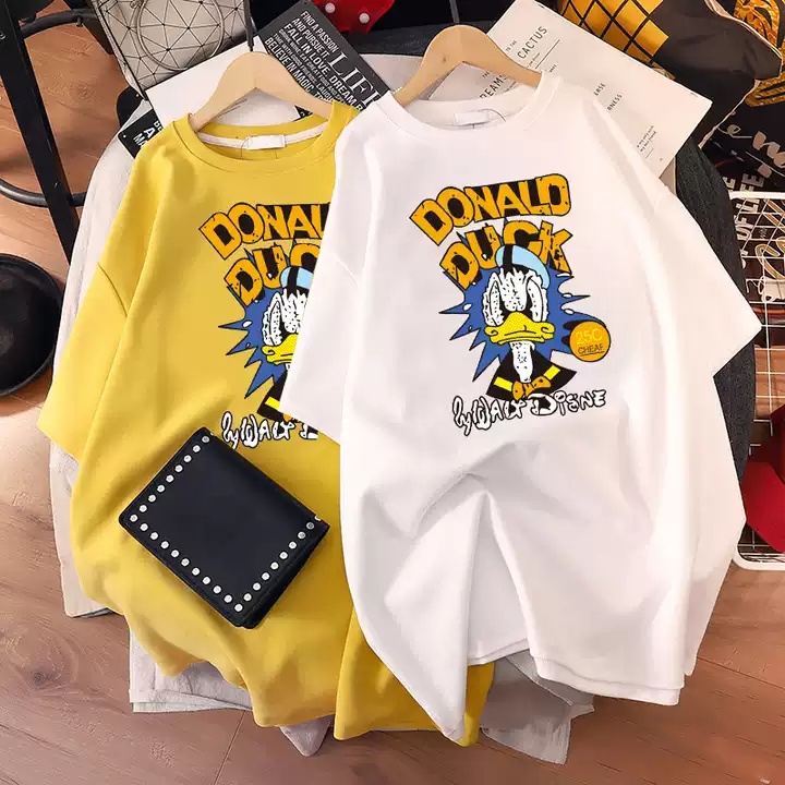 Áo Thun Tay Lỡ Donal Duck ATIN87 Vải Cotton Mềm, Co Giãn 4 Chiều - Áo Phông Unisex nam in nhiệt năng động, trẻ trung | BigBuy360 - bigbuy360.vn