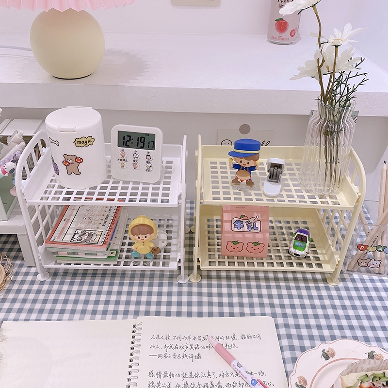 Kệ Đựng Mỹ Phẩm Để Bàn Màu Sắc Xinh Xắn Tiện Lợi