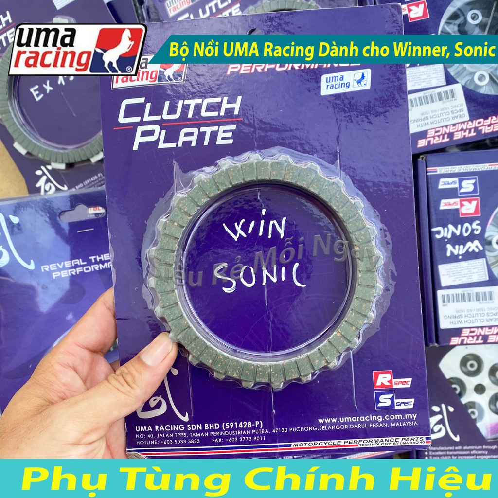 Full Bộ Nồi Uma Racing 5 lò xo, Bố nồi Uma Racing Honda Winner 150, Sonic 150