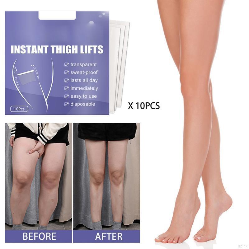 [Hàng mới về] 10 Miếng dán nâng đùi tức thì trong suốt chống thấm mồ hôi lâu dài dùng một lần cải thiện da chảy xệ