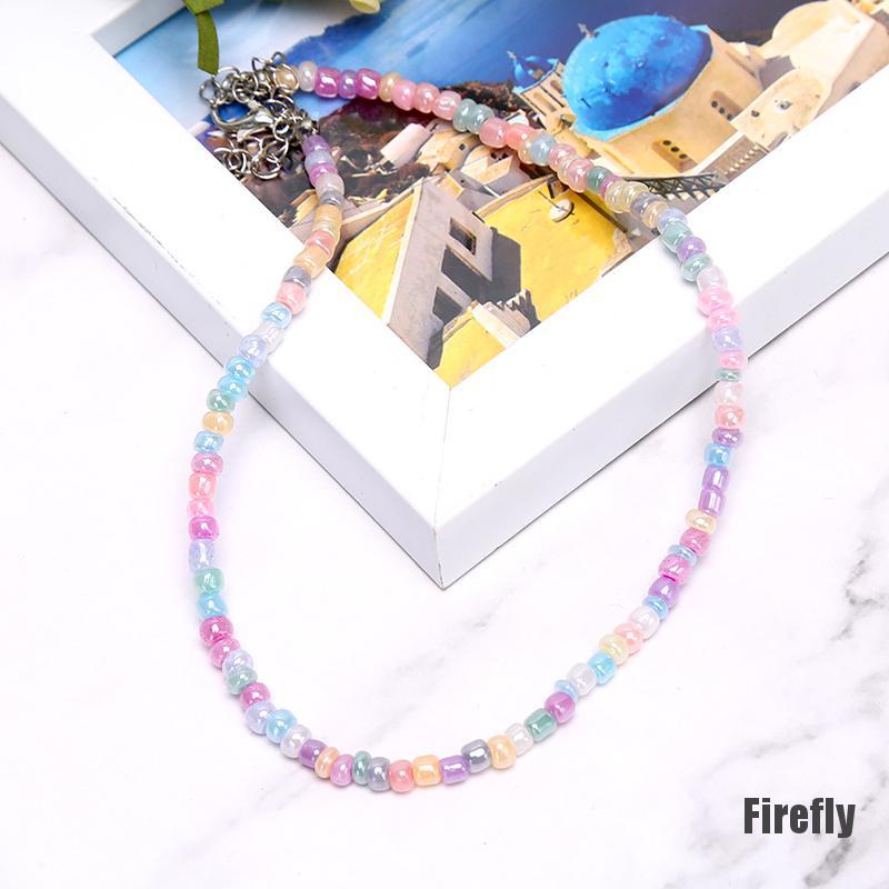 Vòng Cổ Choker Đính Hạt Nhiều Màu Sắc Thời Trang