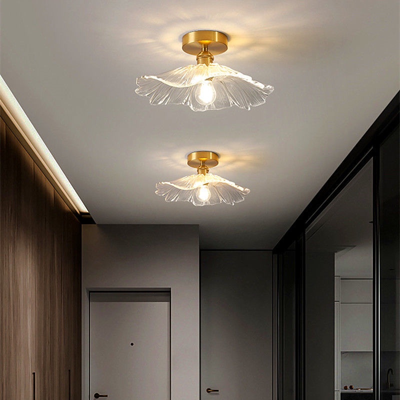 Đèn trần bóng hình hoa phong cách bắc âu hiện đại đèn led trang trí phòng ngủ