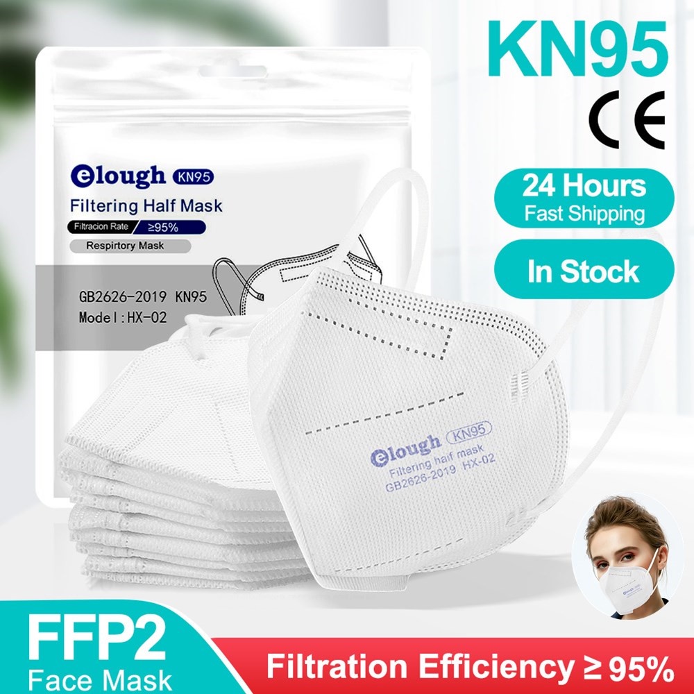 Set 10 Khẩu Trang Y Tế FFP2 5 Lớp An Toàn Có Thể Tái Sử Dụng Cho Người Lớn KN95
