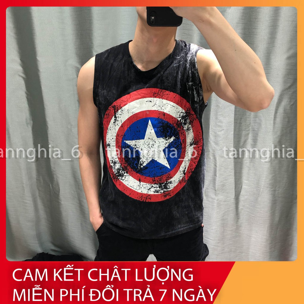 - Áo tanktop sát nách nam nữ Thái Lan form unisex in hình *