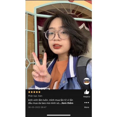 Kính không độ, gọng kính cận đa giác nhựa dẻo tròn Hàn Quốc Jolie eyewear 3374 chống ánh sáng xanh, UV400