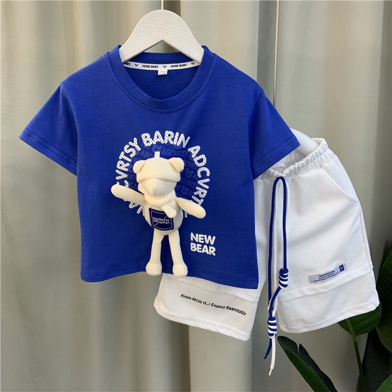 Bộ Đồ Thời Trang Mùa Hè Thu 2022 Tay Dài Phong Cách Trẻ Trung Cho Bé Trai