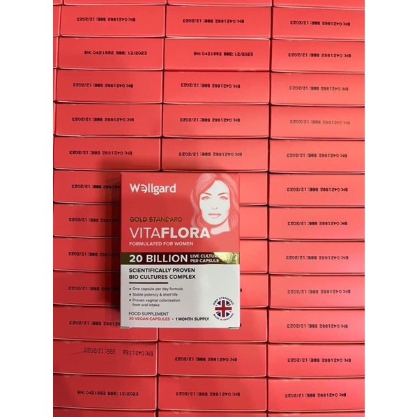 Men uống Vitaflora Wellgard 20 tỷ lợi khuẩn hộp 30v