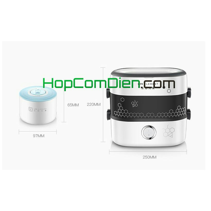 Hộp cơm điện cao cấp 4 bát gốm sứ hẹn giờ (tặng túi) | BigBuy360 - bigbuy360.vn