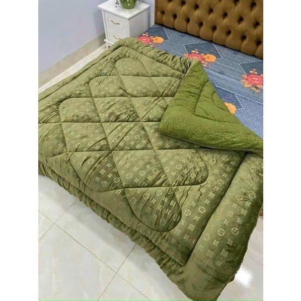 Chăn Lông Cừu Chữ Vạn Đại Hàn Cao Cấp - Hàng chuẩn loại 1