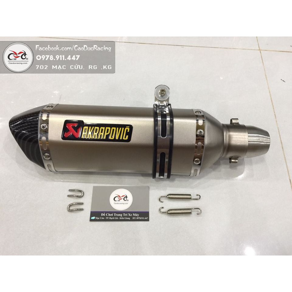 Gía sỉ Lon pô AKRAPOVIC lục giác Full box - tiêu , lon pô , loxo