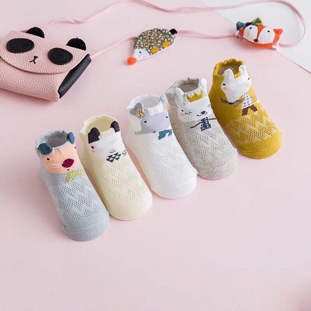 [Mã FAMAYFA2 giảm 10K đơn 50K] Set 5 đôi vớ/tất lưới tiny siêu xinh
