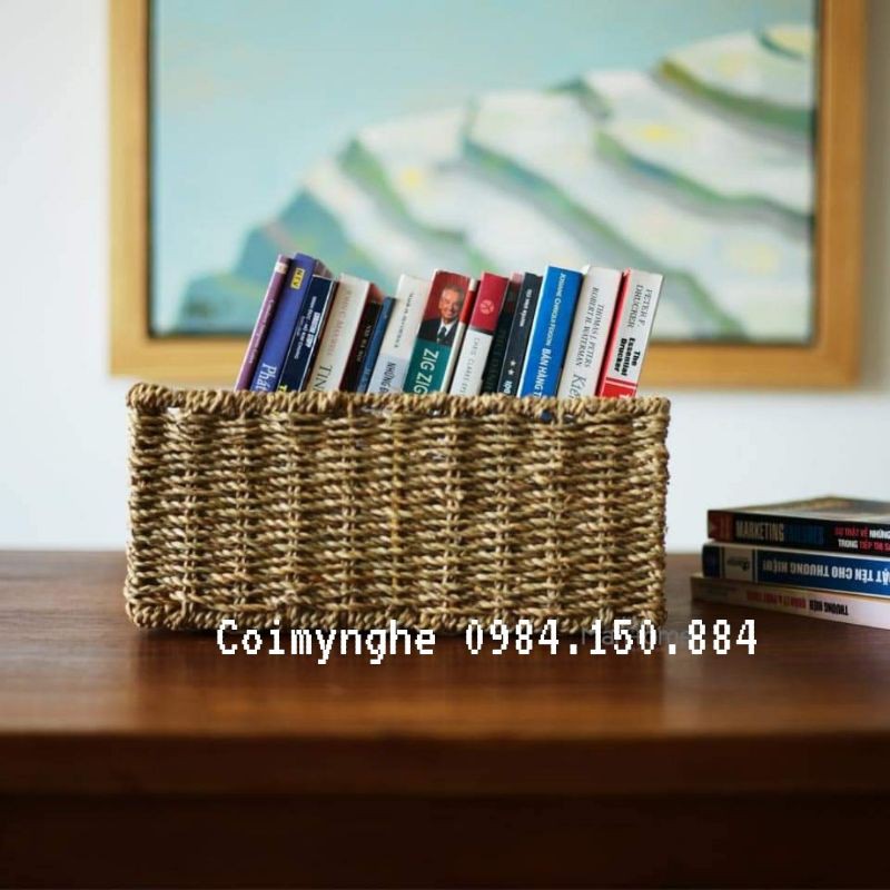 Giỏ cói nhỏ kt d30*r20*c15 đựng đồ