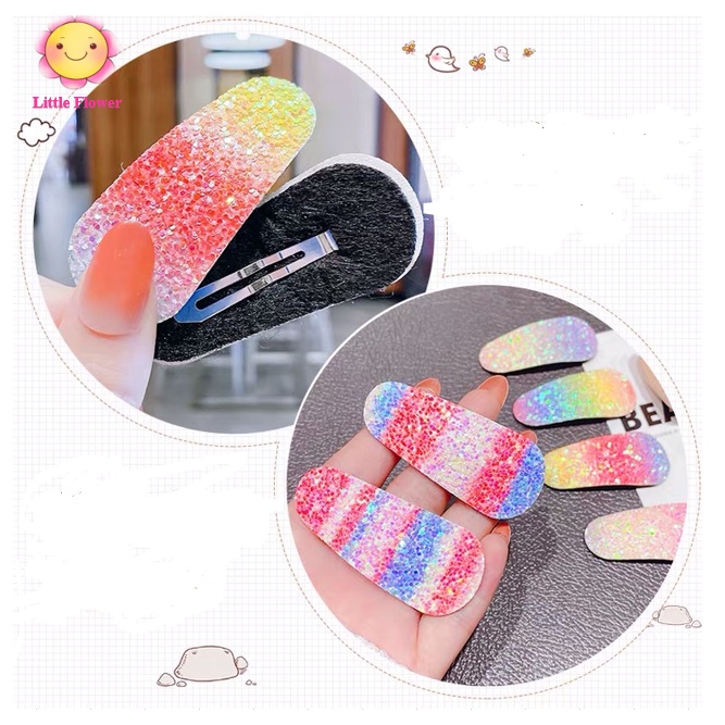 Kẹp Tóc Hoạ Tiết Cầu Vồng Cho Bé-Set 2 Kẹp Tóc Dễ Thương