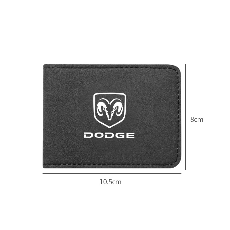 Ví Da Màu Đen Đựng Bằng Lái Xe Hơi Dodge Challenger RAM 1500 Charger Avenger Caliber Nitro