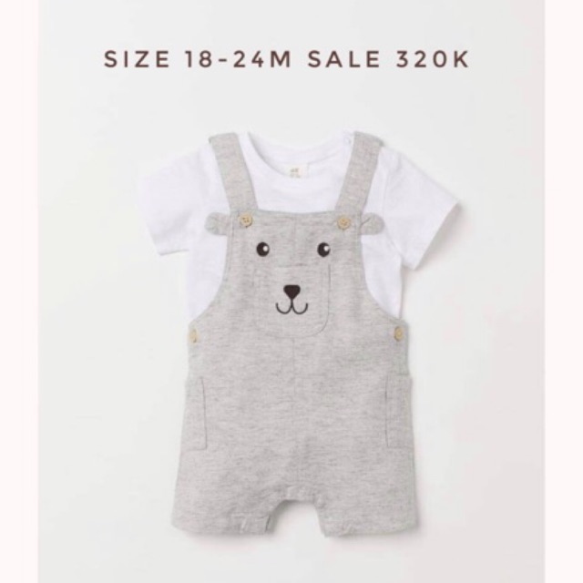 Set H&M cho bé trai hàng auth sz 18-24m