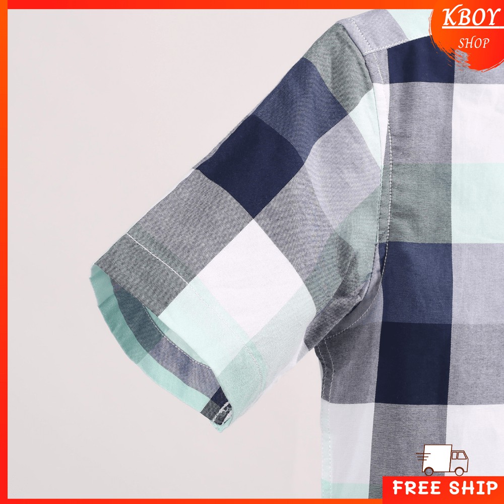 Áo sơ mi nam tay ngắn cotton spandex caro vải co giãn nhẹ mềm mịn thoáng mát - T04 | BigBuy360 - bigbuy360.vn