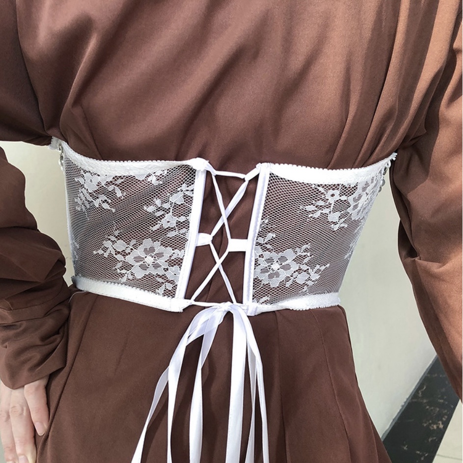 Đai corset ren nịt bụng thắt eo Lolita Belt