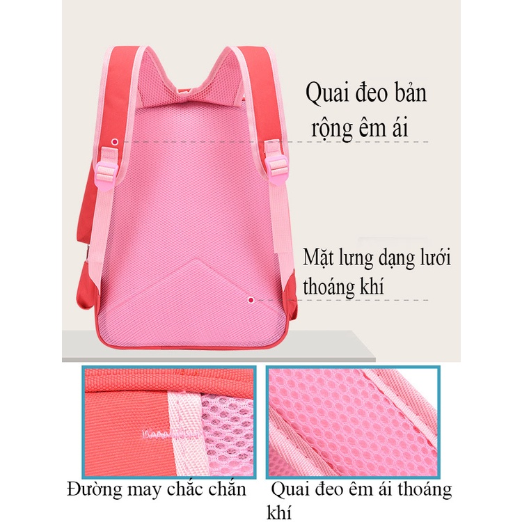 [Kèm túi đựng bút - Cao41cm] Balo cho bé gái bé trai tiểu học trung học cấp 1,cấp 2 cặp đi học học sinh nam nữ dễ thương