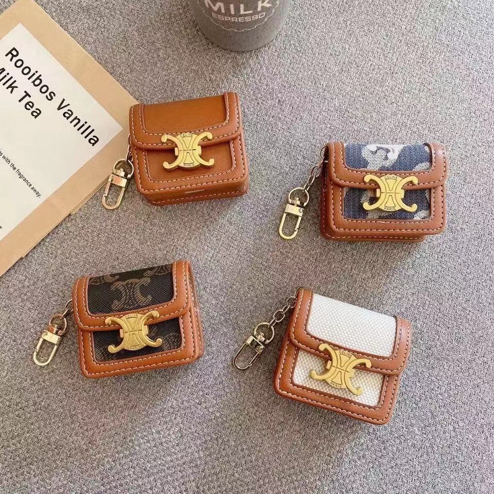 Vỏ bảo vệ hộp sạc tai nghe airpods 1 2 pro 3 pro bluetooth không dây hình túi xách