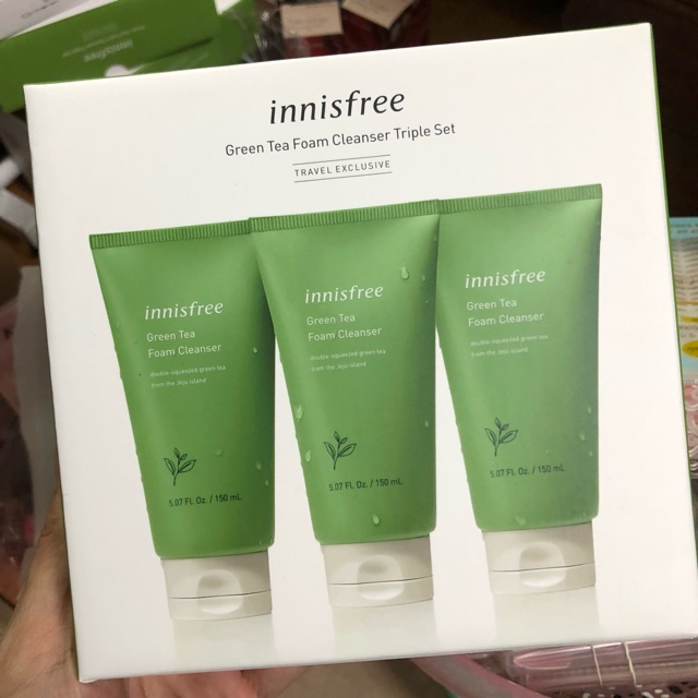 Sữa Rửa Mặt FREESHIP Sữa Rửa Mặt Trà Xanh Innisfree Green Tea Foam Cleanser 150ml